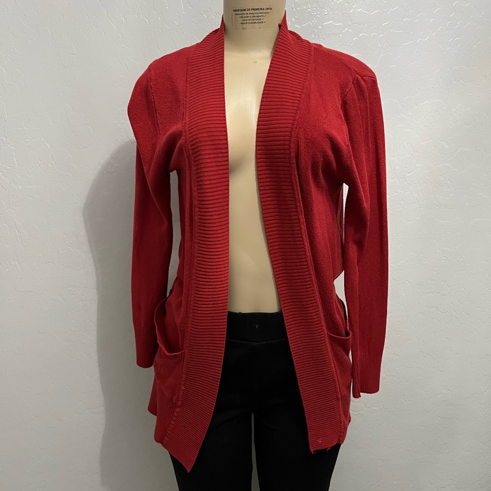 Rust Orange Cardigan